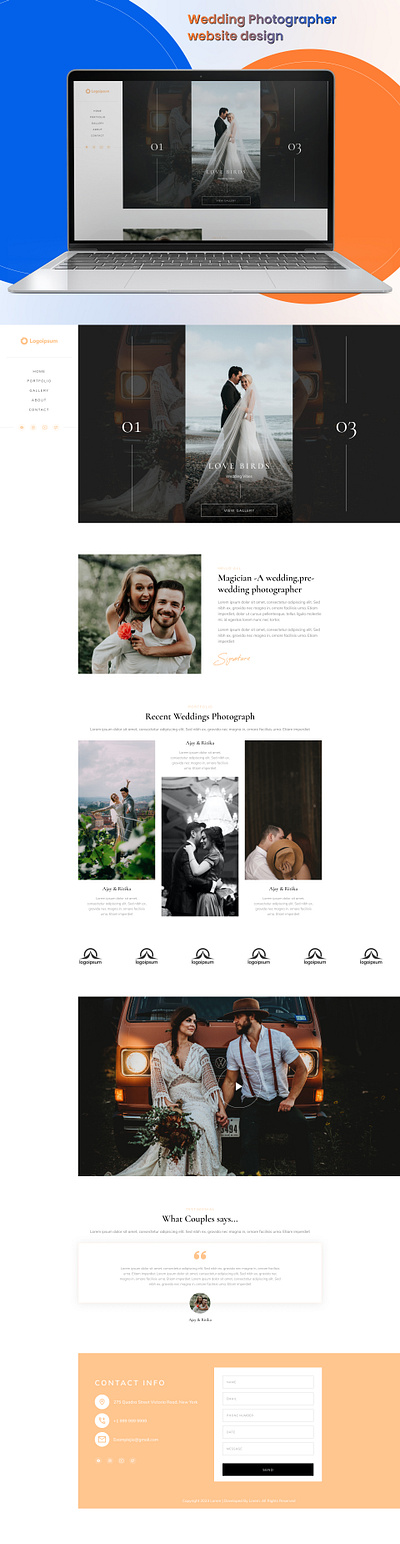 Wedding Planner Website Design homepagedesign ui ui design wedding planner web design wedding planner website