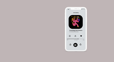 audio player screen 30daysuichallenge app illustration ui