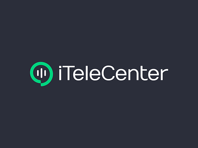 iTeleCenter – Logo Design ai branding center chat chat bubble connection conversation design logo logotype mark minimal modern phone round sign signal tele vector voice