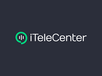 iTeleCenter – Logo Design ai branding center chat chat bubble connection conversation design logo logotype mark minimal modern phone round sign signal tele vector voice