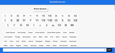 Roman Symbols cool symbols copy and paste symbols roman roman letters roman sign roman symbols romans symbol symbols textsymbols