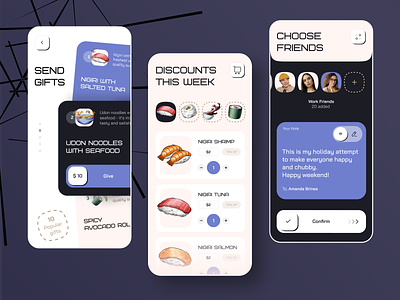 Food delivery - Mobile app app app design delivery app food app food delivery food delivery service food service mobile app mobile app design mobile design mobile ui