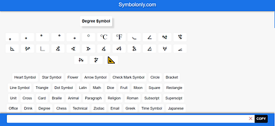 Degree Symbol cool symbols copy and paste symbols degree degree symbol degrees symbol symbols textsymbols