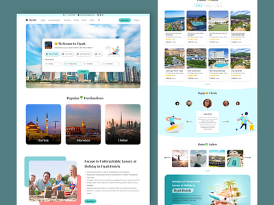 HOTEL - Website design clean design graphic design web design website design