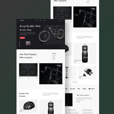 Bicycle Selling Ecommerce Website Design agency bicycle selling website branding business website cycle cycle business design design agency designer ecommerce ecommerce website figma landing page selling website ui ux web design website website design