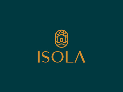ISOLA - Real Estate Agency app branding design icon illustration logo