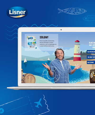 Lisner - creative landing page graphic design landing page ui