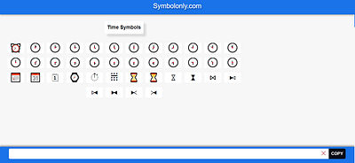 Time Symbol cool symbols copy and paste symbols symbol symbols textsymbols time time symbol
