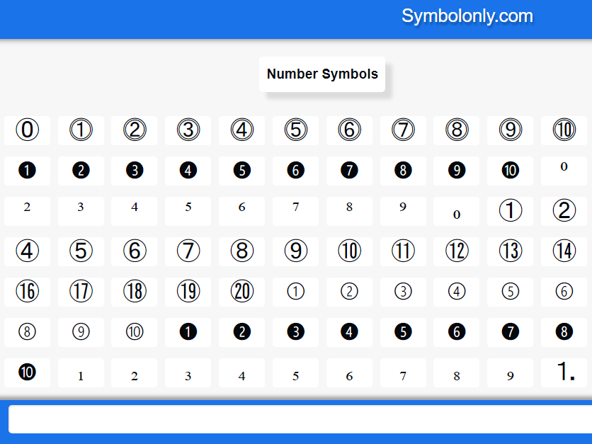 Number Symbols by James Gunn on Dribbble