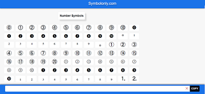 Number Symbols cool symbols copy and paste symbols number number symbols numbers symbol symbols textsymbols