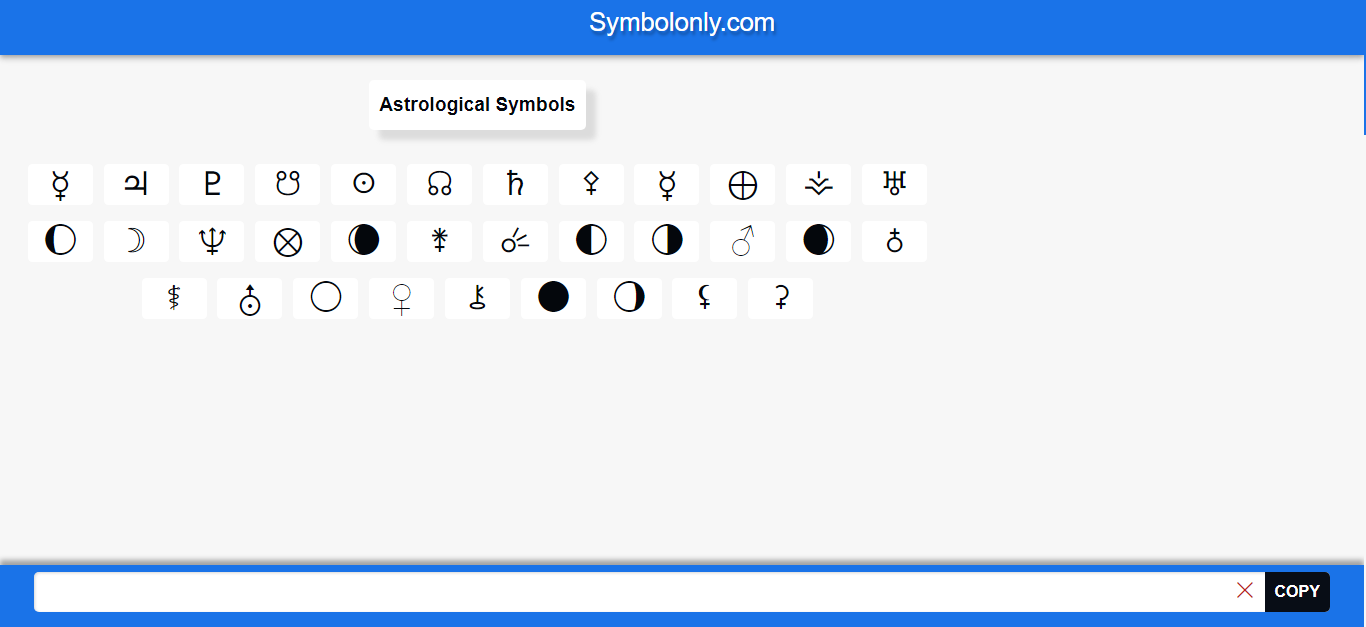 Astrological Symbols aestrological astrological symbols cool symbols copy and paste symbols symbol symbols textsymbols