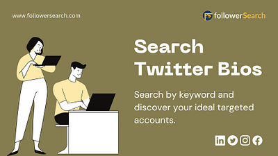 Search Twitter Bios: FollowerSearch. analyticstool design followersearch followerwonk searchtwitterbios socialmedia socialmediatool twitter twitteranalyticstool