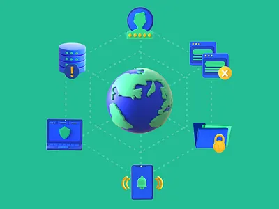 3D Illustration for Astra.com 3d 3danimation 3dart animation b3d blender blender3d branding c4d cinema4d colorful design geometric illustration loop motion render set simple uiux