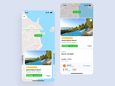 Travel agency mobile app | Map screen hospitality mobile travel mobile travel app tour operators travel travel agency travel app travel company travel landing page zoftify