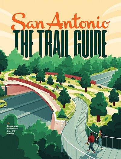 Trail Guide X Jacob Stead contemporary graphic magazine magazine cover nature outdoors