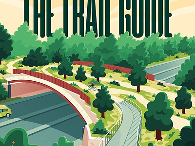 Trail Guide X Jacob Stead contemporary graphic magazine magazine cover nature outdoors