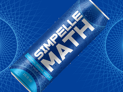 Solve Your Thirst algebra blue can branding chart equalation futuristic can design h2o math mathematics plastic pollution problem solve recyclable packaging solving sparkling water stem thirst