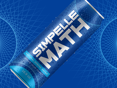 Solve Your Thirst algebra blue can branding chart equalation futuristic can design h2o math mathematics plastic pollution problem solve recyclable packaging solving sparkling water stem thirst