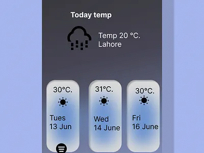 Weather App Design app dashboard design graphic design ui weather
