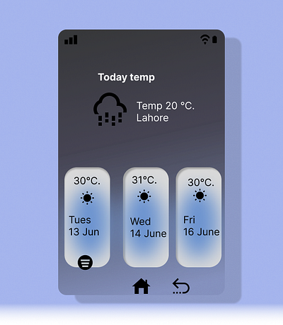 Weather App Design app dashboard design graphic design ui weather