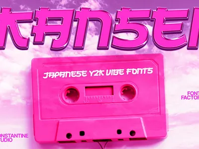 Kansei – Japanese Y2K Fonts branding design download font fonts free free download graphic design otf