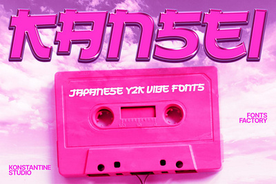 Kansei – Japanese Y2K Fonts branding design download font fonts free free download graphic design otf