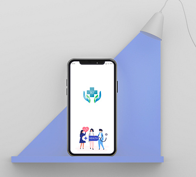 Health Ui Mokeup app design logo ui