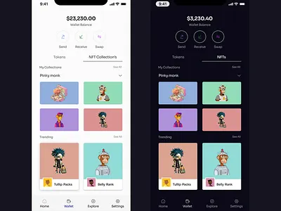 Wallet app ui ux