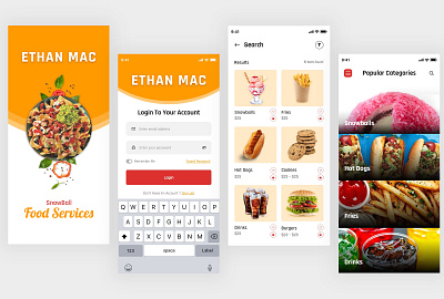 Food Delivery App Concept Design app delivery designcreative design food graphic design order app product ui ui ux