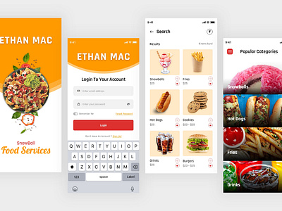 Food Delivery App Concept Design app delivery designcreative design food graphic design order app product ui ui ux