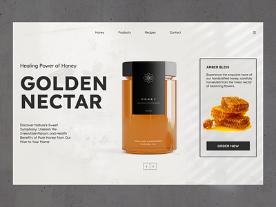 A Minimalistic Design Concept Inspired by the Essence of Honey app branding design graphic design typography ui ux