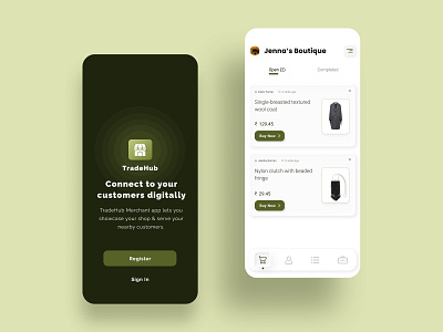 Merchant App app design iconography interface logo typography ui ux