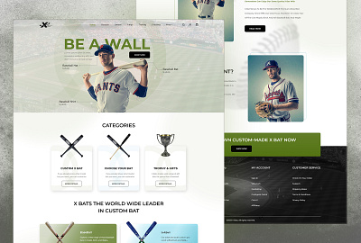 Ecommerce web concept Design bat cricket design ecommerce play shop sports trophy ui web web design