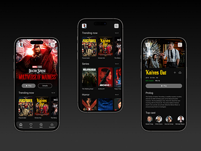 Mobile App for movie streaming app design mobile mobile app mobile design mobile screen ui ui design uiux uiux design ux design