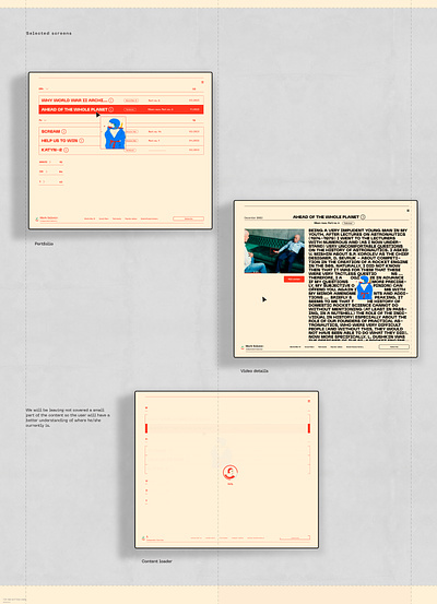 Selected screens 🙏 Mark Solonin web design