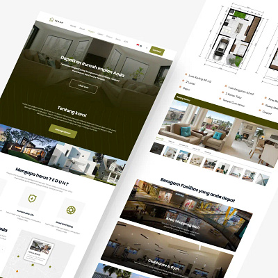 TEDUH - Real Estate Website landing page real estate real estate landing page real estate web real estate website sites ui ui design ui visual uiux ux ux design uxui web web design website design