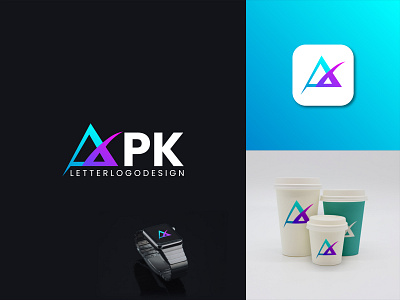 PK Logo Design brand brand designer branding branding designer clean creative design logo logo design logos logotype modern pk letter logo pk logo