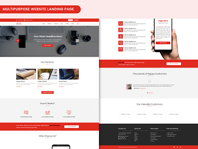 Website Design creative creative design landing page multipurpose website multipurpose website design photoshop professional psd design psd template responsive ui ui design uiux user experience design user interface user interface design ux ux design web design website design