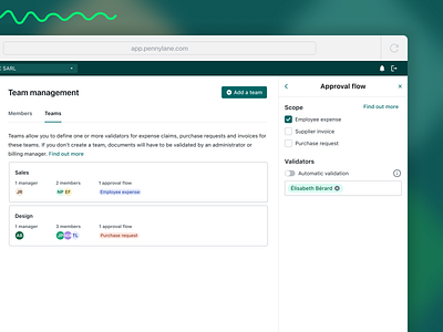 Simplify team expense management with Customisable Approval Flow app branding component design ui ux