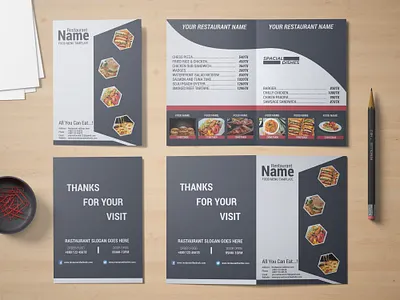 Bifold Brochure Design branding design flyer graphic design illustration logo vector