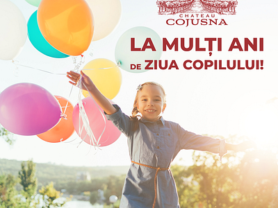 Cromatix SMM Post for Children's Day 2023 client Chateau Cojușna branding chisinau creative cromatix cromatix creative image lab cromatixlab design illustration moldova ui