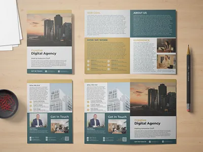 Bifold Brochure Design branding design flyer graphic design illustration logo vector