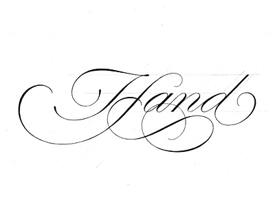 Hand Roundhand Sketch branding brush lettering calligraphy craftsmanship design hand lettering illustration lettering logo logotype roundhand script wordmark
