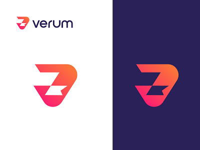 Verum concept flag logo v verum