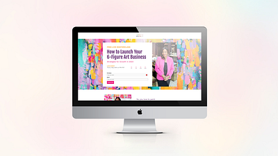 Landing Page for Amira Rahim design graphic design landing page leadpages marketing design ui web design