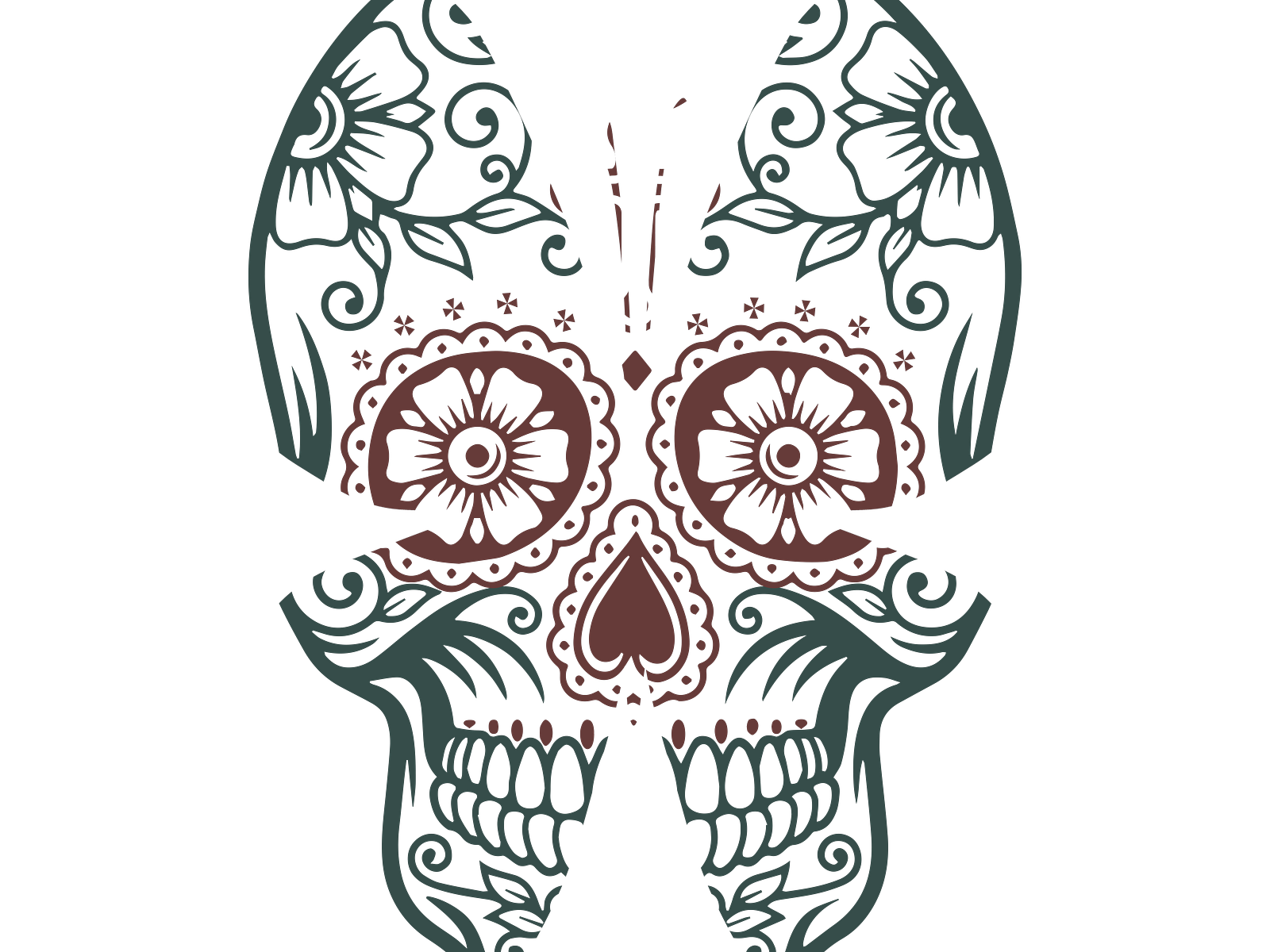 Butterfly Skull by Roman Gomez on Dribbble