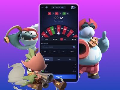 HRHC - Online Crypto Casino betting blockchain casino casino games crypto crypto casino fast game gambling game game characters gaming igaming mobile casino online casino provably fair roulette roulette game solana solana casino wheel