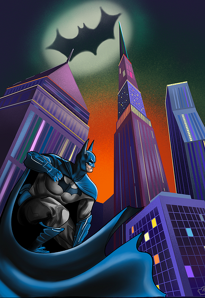 Batman illustration design drawing fanart graphic element illustration poster