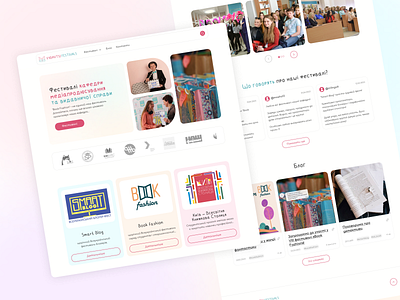 The concept of the web site | Festivals design festivals logo ui ux