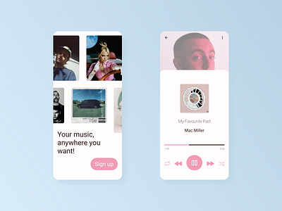 Music Player design itunes mobile music player player spotify ui ux